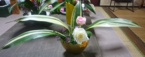 ハランを用いた生け花