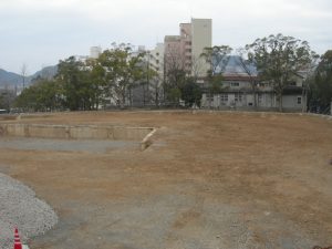 埋め戻しが終わった今回の調査区