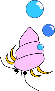 ヤドカリのイラスト