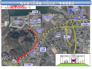 一)久山港線(久山工区)事業概要図