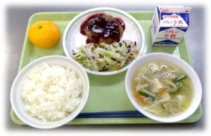 対馬市の給食写真