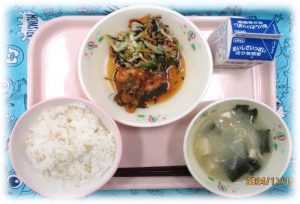 雲仙市の給食写真
