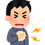 胸が苦しい男性