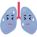 苦しんでいる肺