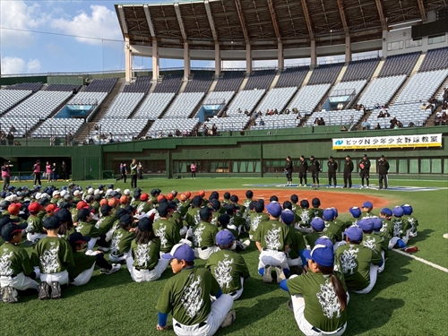 野球教室の様子