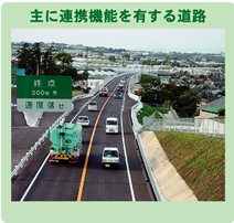 主に連携機能を有する道路(島原道路)