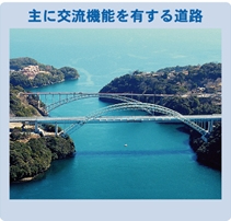 主に交流機能を有する道路(西彼杵道路)