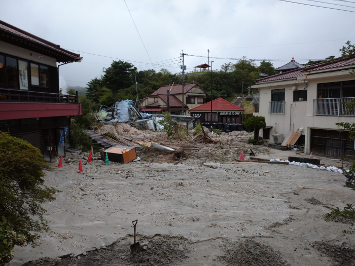 雲仙市の土砂災害の様子2