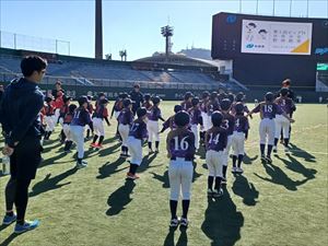 野球教室実施の様子