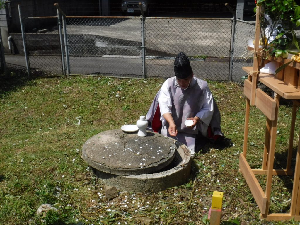 お祓い状況写真