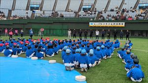 野球教室　開会式の様子_R