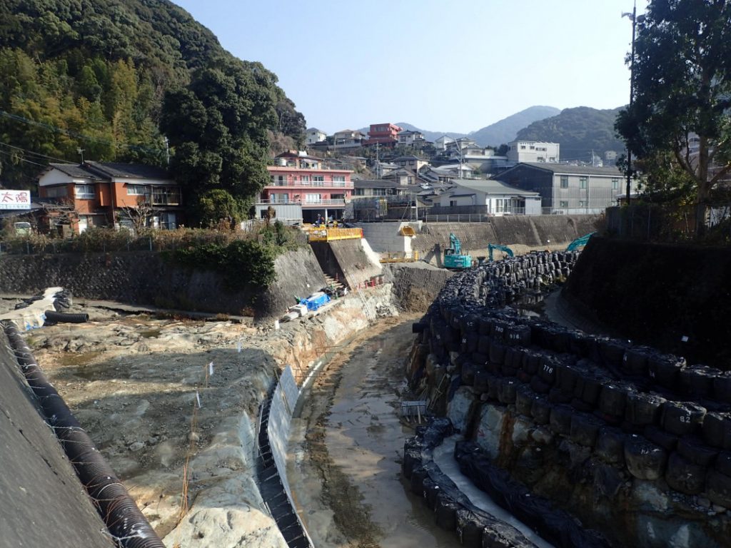 浦上川合流地点