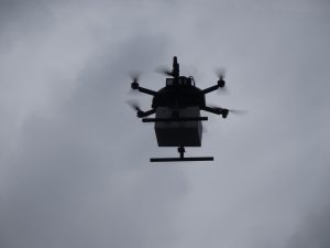 実証事業1の機体飛行の様子